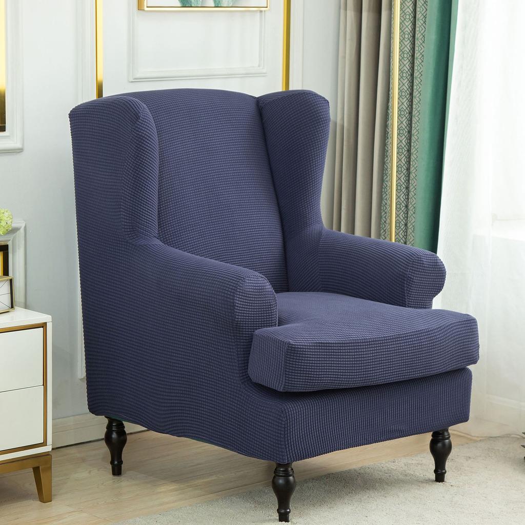 Modern Simple Elastic Plaid Tiger Stool Cover Leisure Round Seat Protector Universal Chair Slipcover