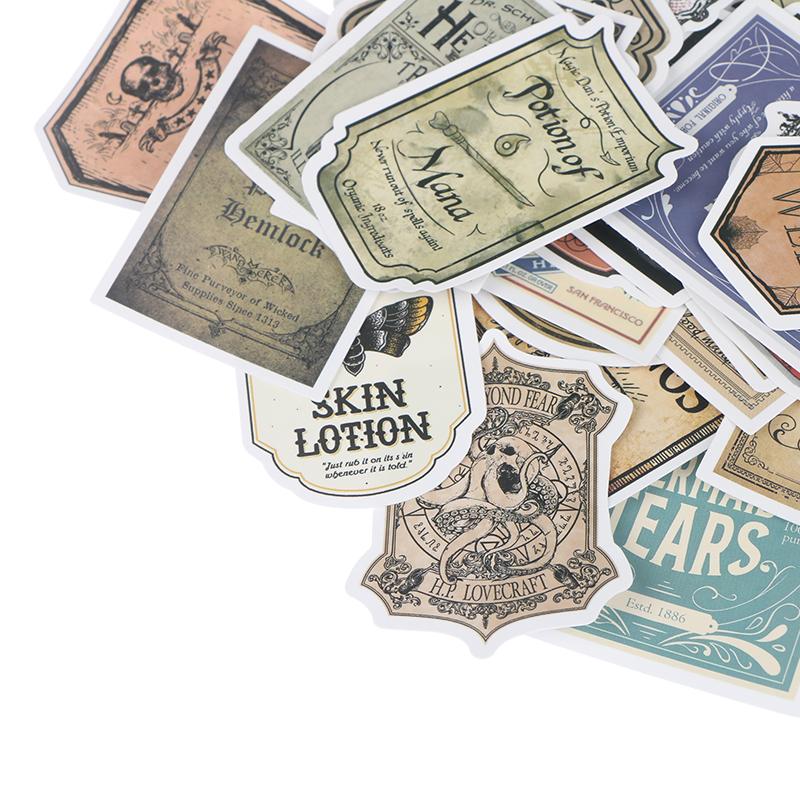 50Pcs Potion Label Cartoon Stickers Suitcase Guitar Laptop Skateboard Sticker