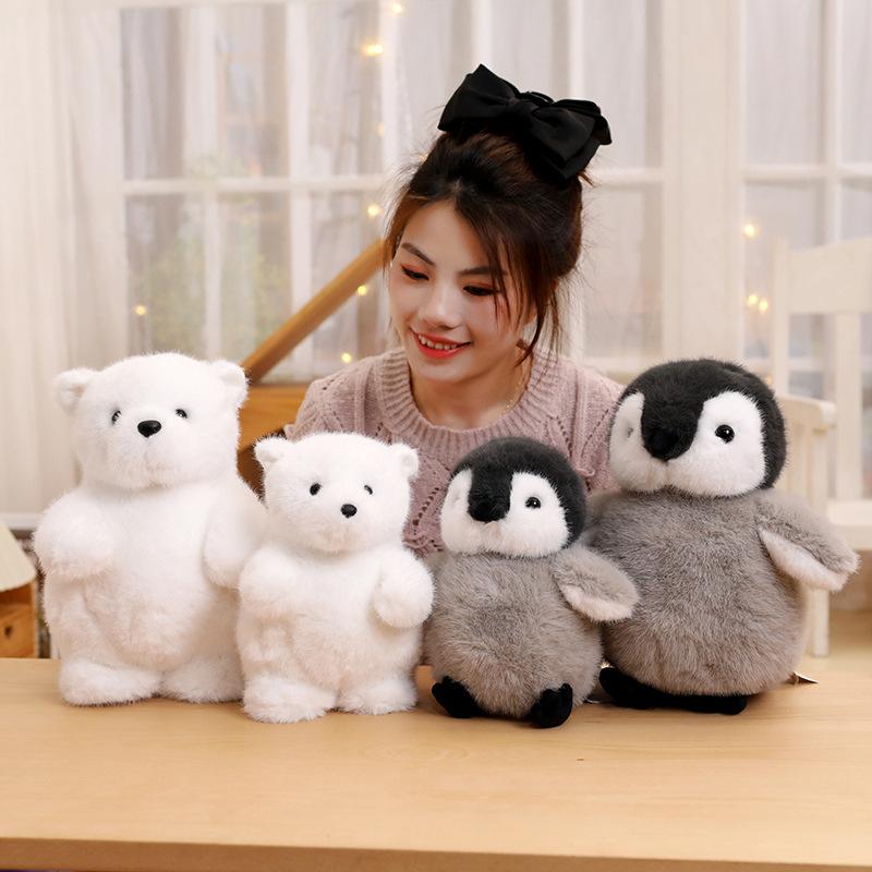 Cute Little Penguin Doll Simulate Polar Bear Plush Teddy Bear Doll Girl Sleeping Pillow Rag Doll