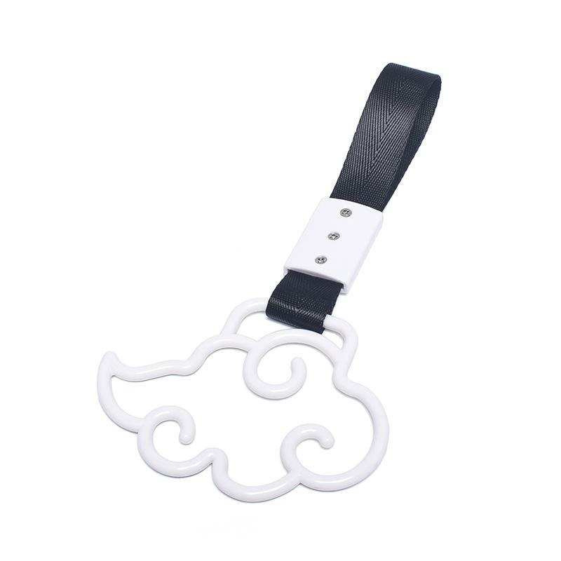 Car decoration pull ring cherry blossom circular inner handle suspension decoration night light modification tail pendant