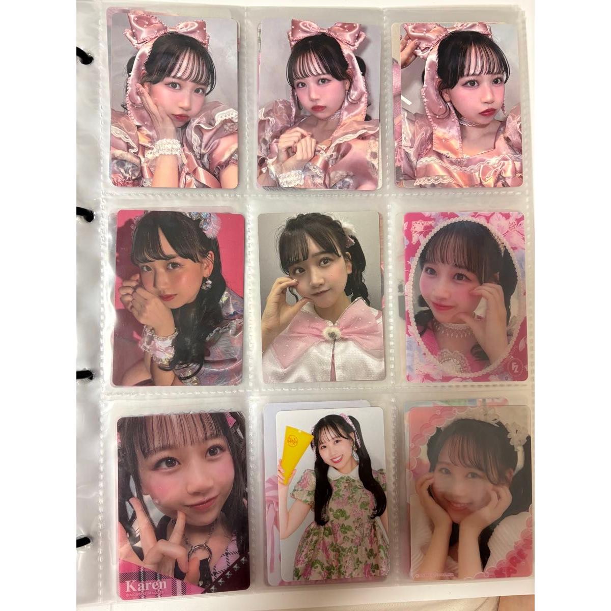 Used FRUITSZIPPER Karen Matsumoto initial trading card, LARME 9-piece set