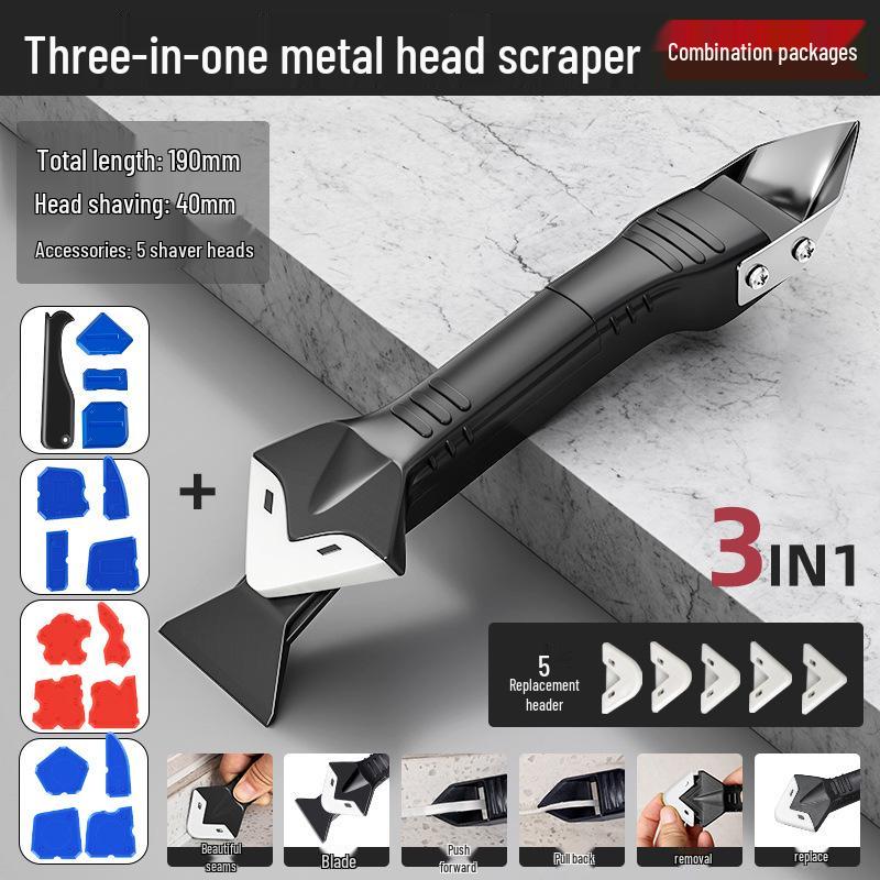 Multifunctional Caulk and Glue Scraper Spatula for Seam Filling and Cleaning