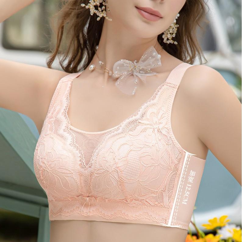 Full Cup Bra Women's Plus Size Bra Adjustable Bra Without Steel Rims Anti Sagging Design