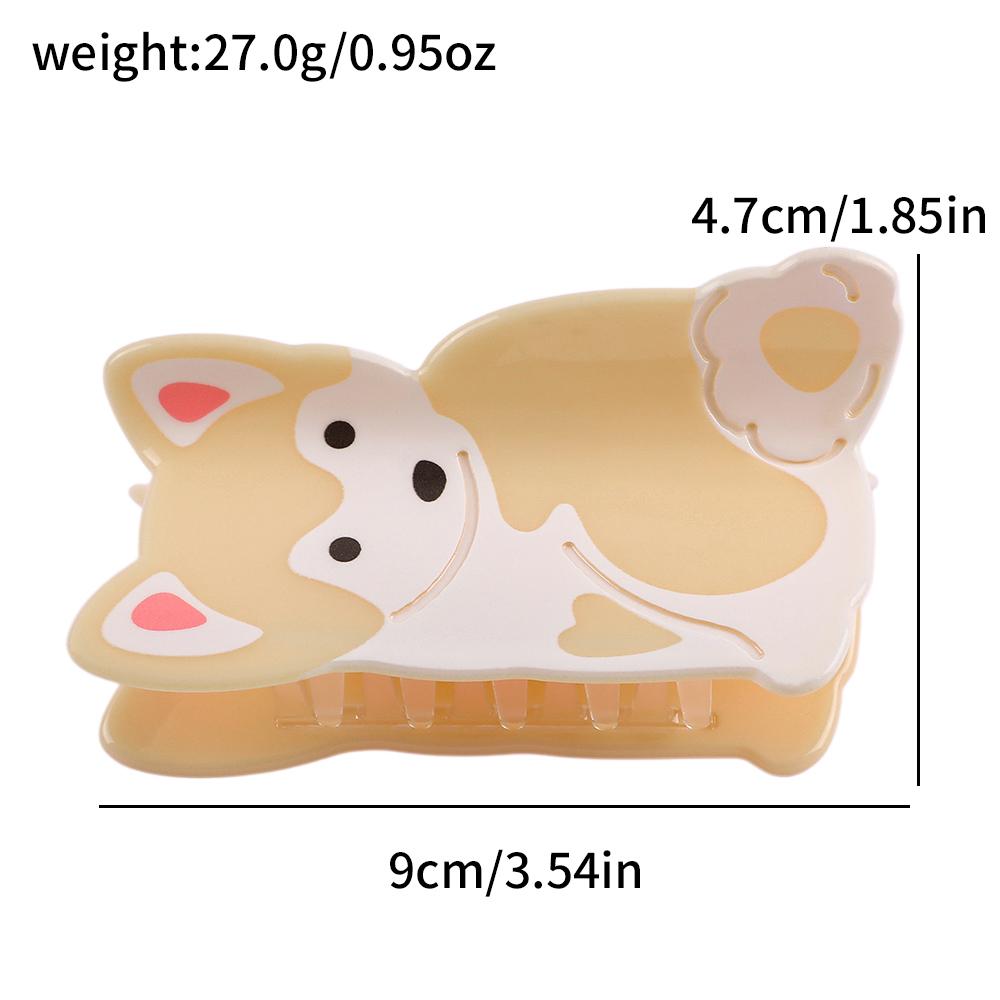 

Cute puppy hair claw clip, acrylic material, hair claw, exquisite hairpin hair accessory for gifting