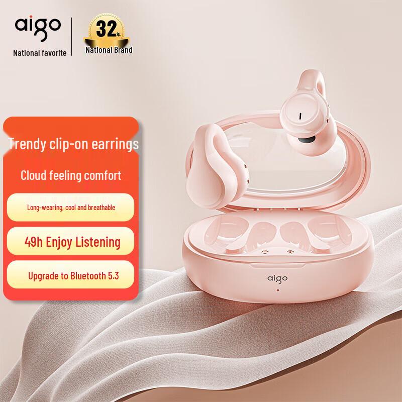 Aigo TJ170 TWS Open-Ear Clip Bluetooth Earbuds