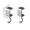 2 Pieces Desk Hanging Hook Without Bag Hanger with Clamp Long-Lasting
