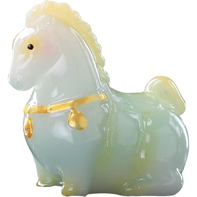 Tang Style Color-Changing Horse Tea Pet Ornament for Tea Table Decoration