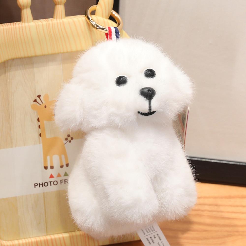 Realistic Husky Dog  Doll Pendants PP Cotton Simulation Dog Poodle Stuffed Doll  Kids Gifts