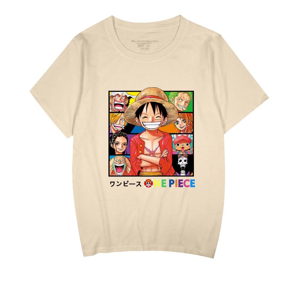 ONE PIECE Anime Printed Women Men's Casual Short Sleeve T-Shirt
