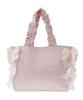 Maison De FLEUR Ribbon Gathered Handle Tote Bag, Pink, Size F, 08000622400