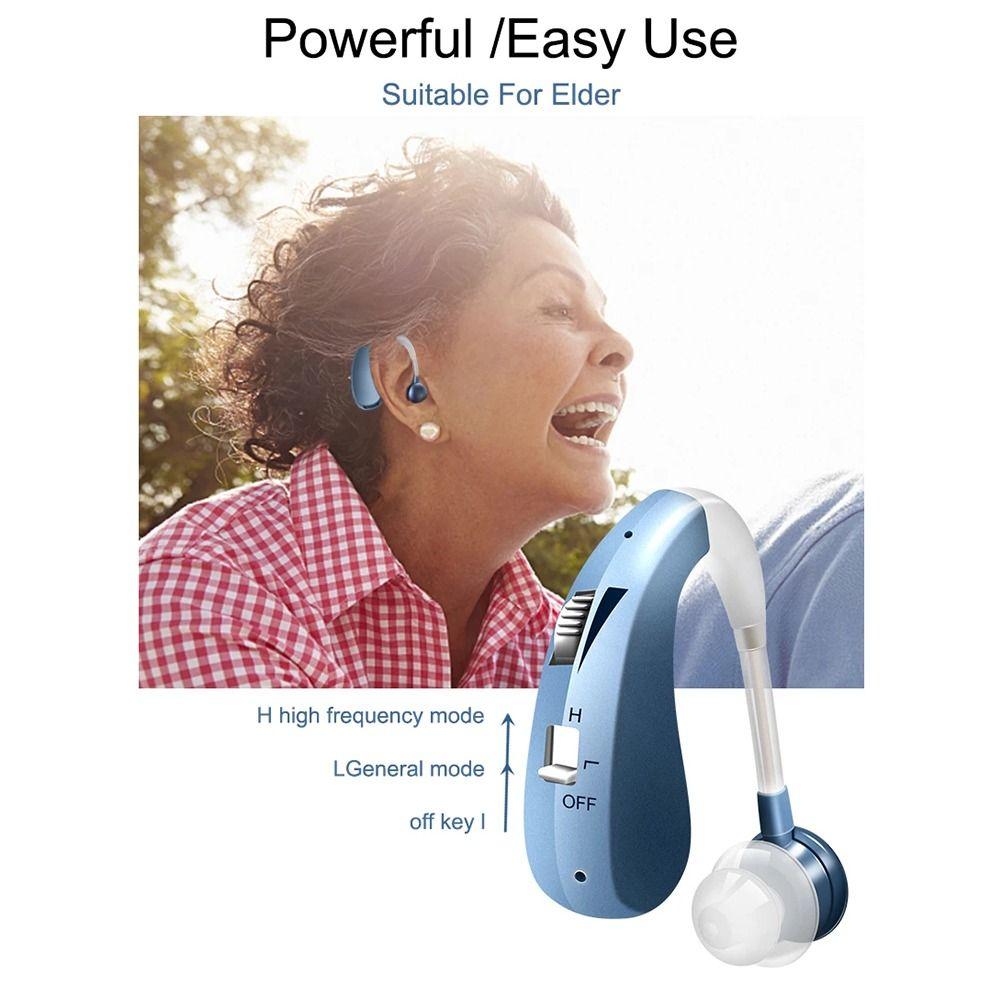 Adjustable Tone Digital Hearing Aid Air Conduction Headphones  Moderate To Severe Loss