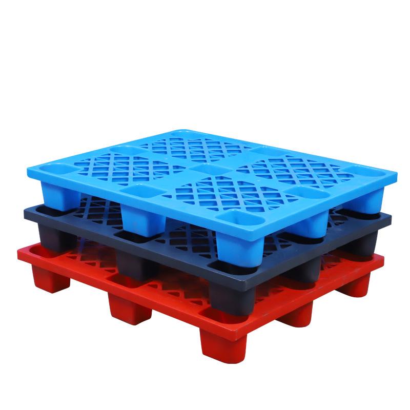 Plastic Nine-Legged Grid Pallet for Warehousing and Moisture-Proof Floor Stacking