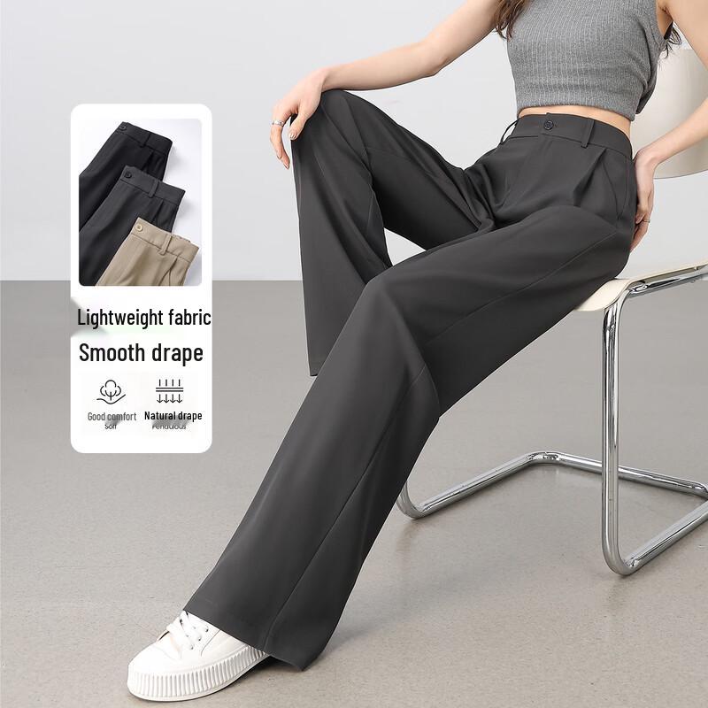 Women's High-Waist Wide-Leg Suit Pants