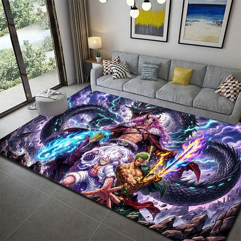 

One Piece Anime Gamer Rug Soft Non-Slip Carpet for Bedroom Living Room Game Room 60x90cm