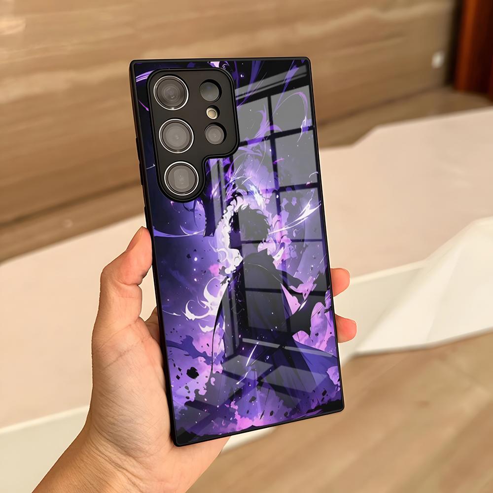 Anime S-Solo Leveling Phone Case For Samsung S24 Ultra S25 S23 S22 S20 Fe S21 Plus A54 A24 A53 A16 A13 Glass Cover