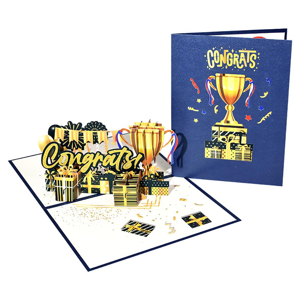 

Pop-Up Card 3d Handmade Graduation Congratulations Greeting Card For Business High School College University As shown#0