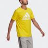 Adidas Sport Training Casual Crew Neck Short Sleeve T-Shirt Men Tops Yellow GM3248