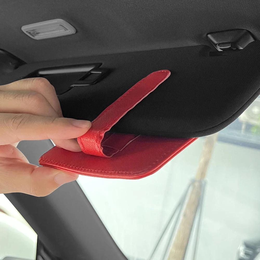 For Cadillac ATS CTS Escalade STS CT6 XT4 SRX XTS CT4 EXT BLS CT5 SLR SLS XLR Car Sun Visor Storage Clip Auto Accessories AGW1