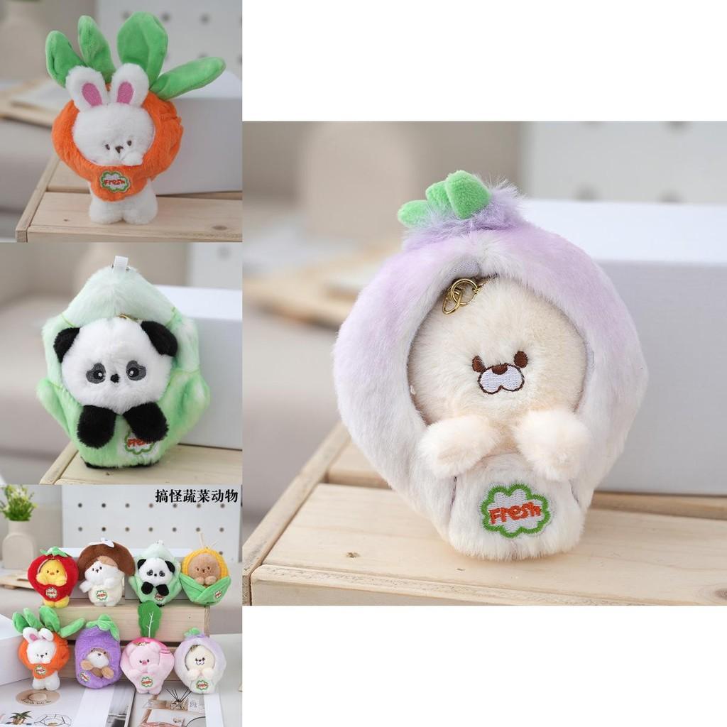 Adorable Strawberry Rabbit Plush Pillow Cute Stuffed Animal Toy For Kids