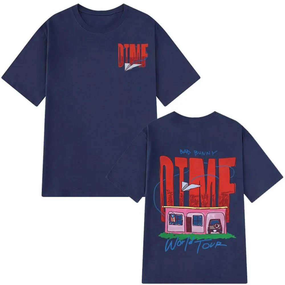 Singer Bad Bunny DTMF World Tour 2026 Print T-shirt Men Women Summer Fashion Casual Short Sleeved T-shirts New DTMF T-shirts