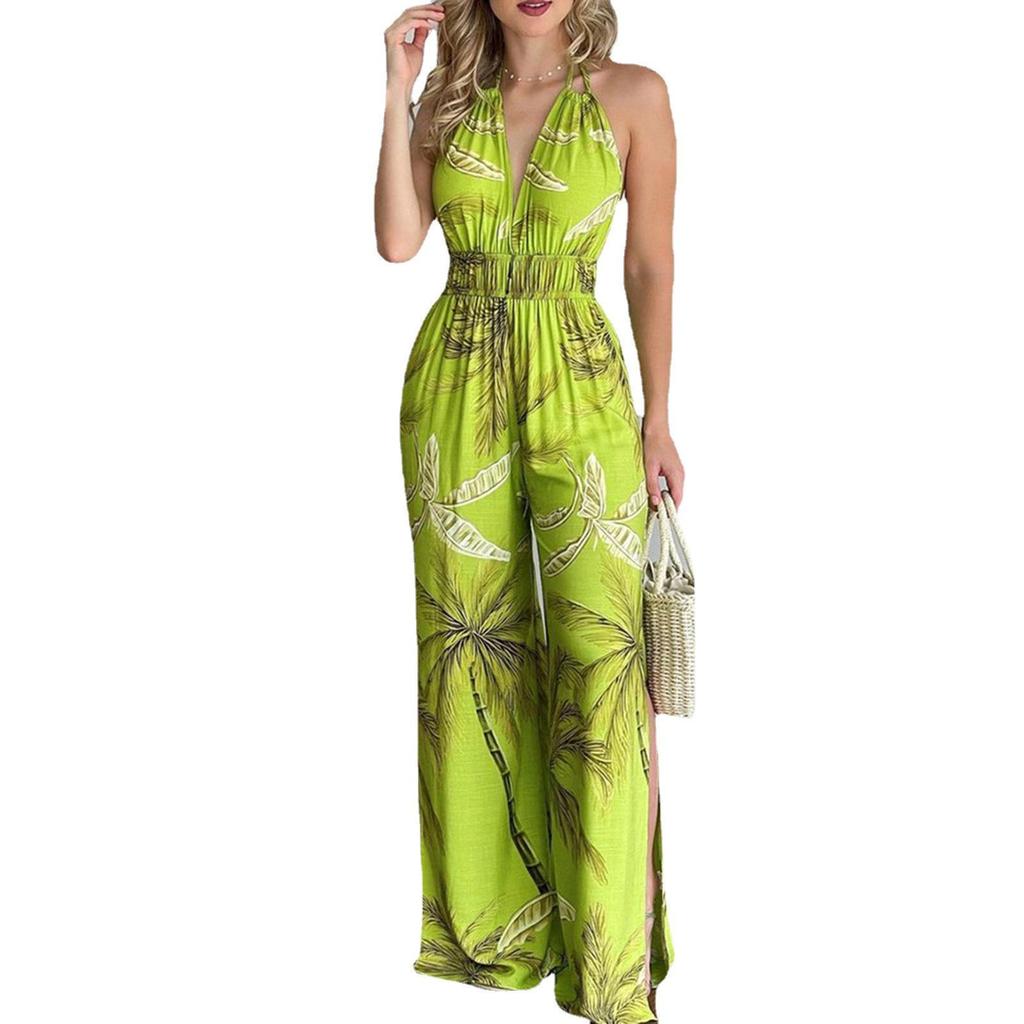 Europäischer & Amerikanischer Damen-Träger-Jumpsuit mit weitem Bein - Lässige Frühjahrs-/Sommerkleidung 2026