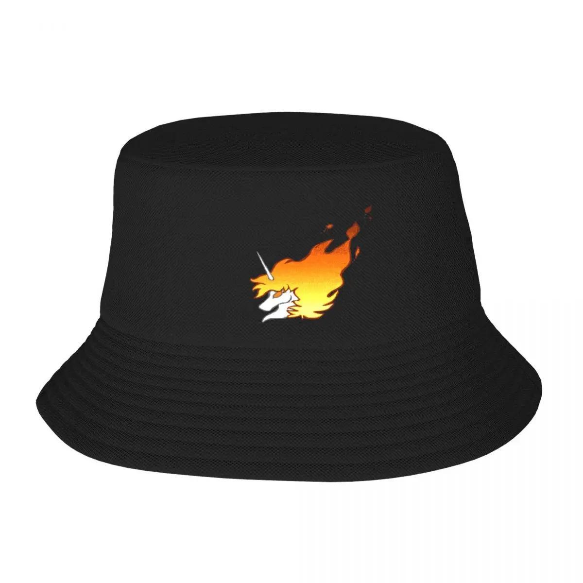 New Flaming Unicorn Bucket Hat Cute Trucker Hat Hip Hop Beach Bag Womens Beach Outlet Mens