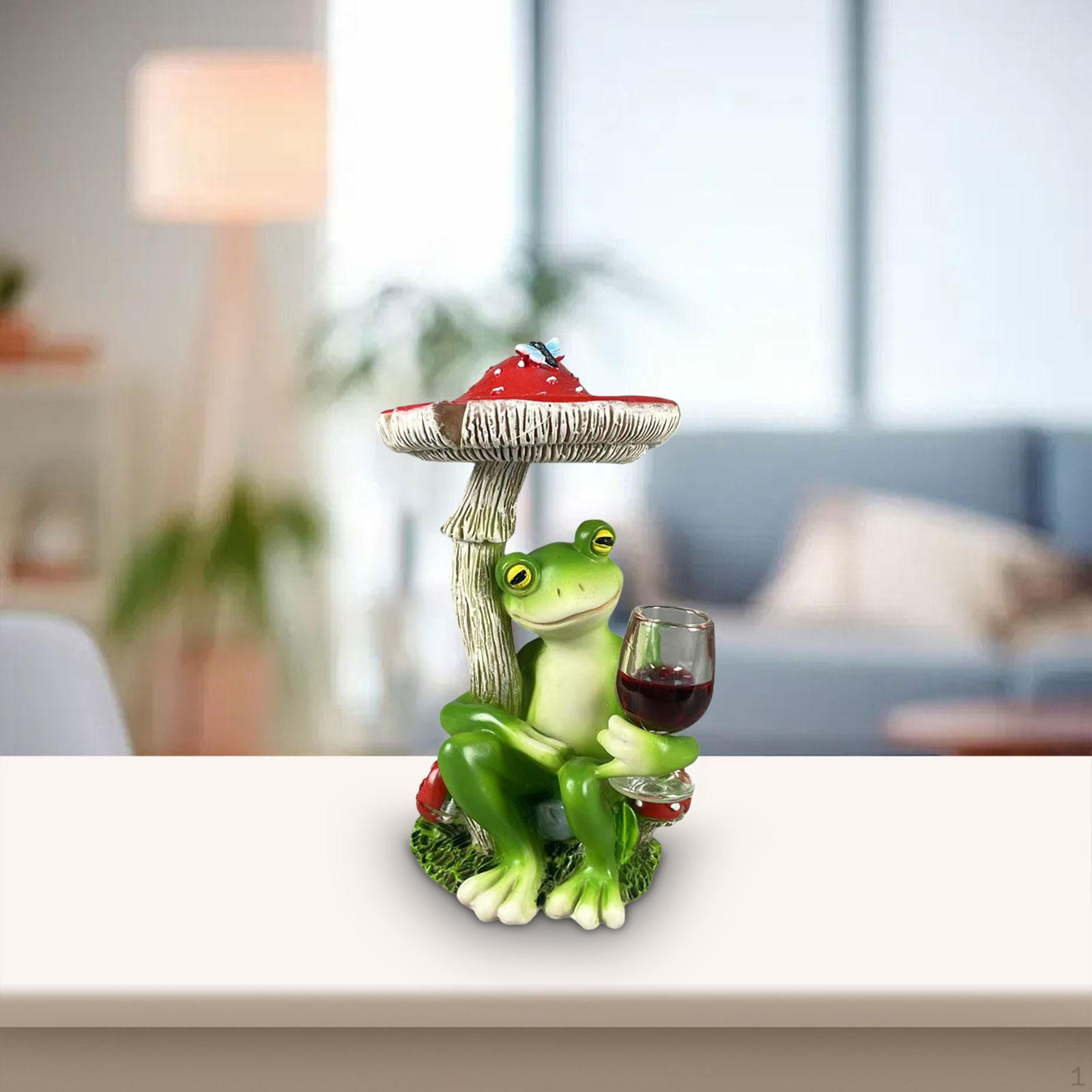 

Frog Figurine Animal Collectible Garden Statue Sculpture for червоний