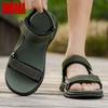 New Men's Outdoor Sandals Non-Slip Hiking Beach Shoes Lightweight Comfortable PU Leather Anti-Slip Soles for Men Summer Fashion