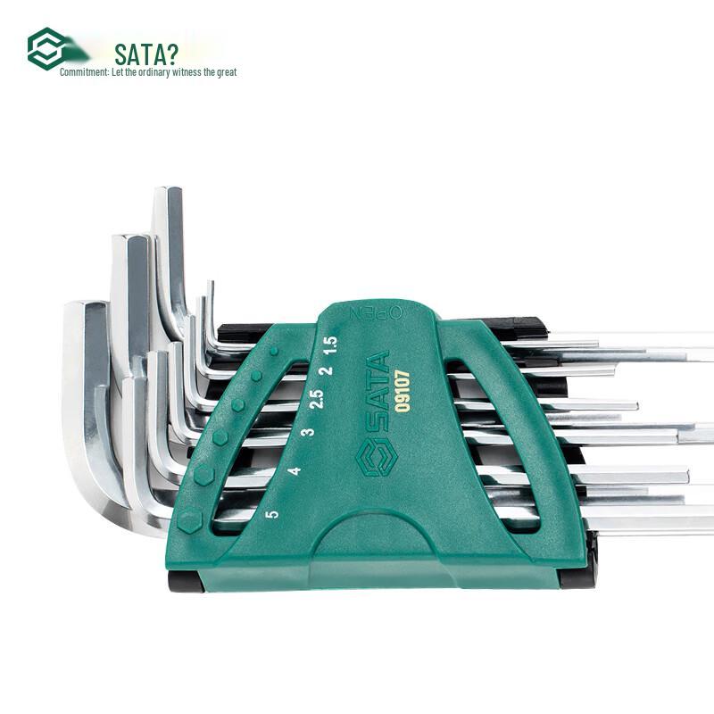 SATA 9-Piece Long Arm Hex Key Set