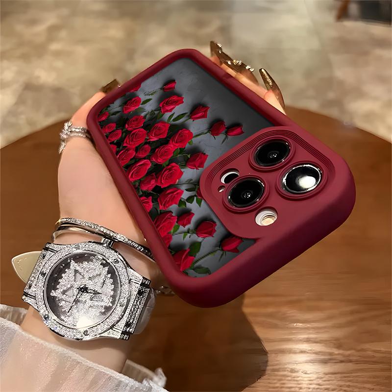 Handyhülle Rote Rose Blume Hoher Wert und Schönheit für iPhone