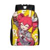 Cartoon Kasane Teto Rucksack für Männer Frauen Teenager High School Arbeits-Tagesrucksack Laptop Computer Leinwandtaschen Sport