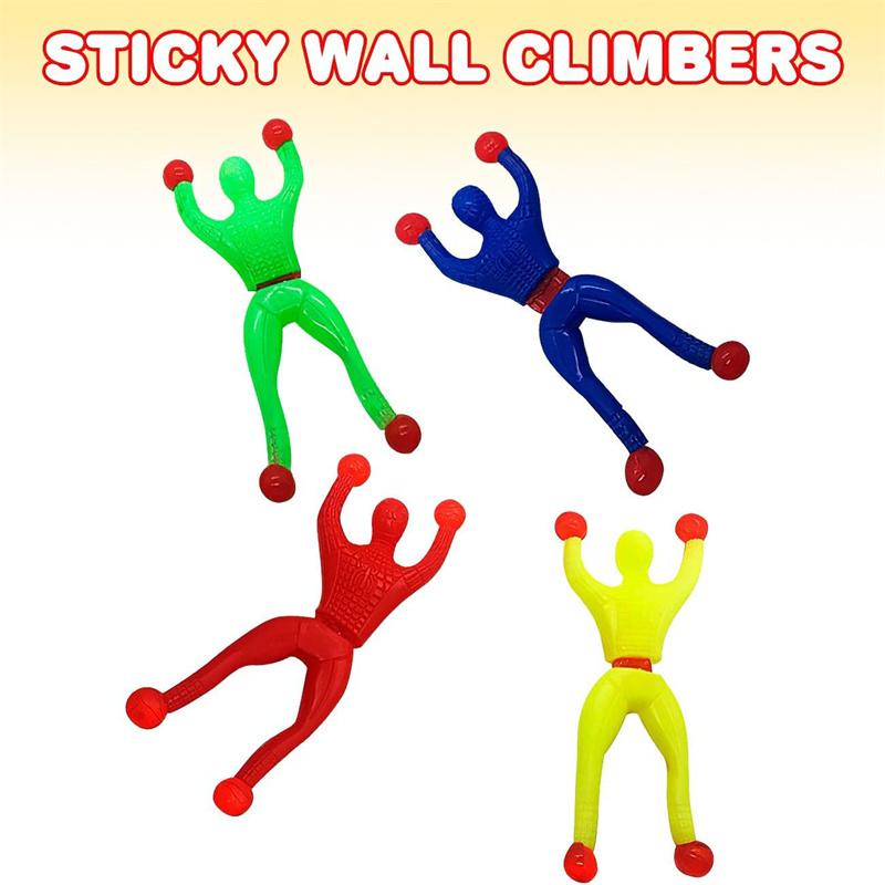 Art Creativity Sticky Wall Climbers, 1Pc Mountain Climber Figure, Stretchy Squishy Stress Relief Toys For Kids