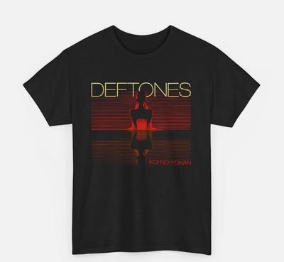 Deftones חולצת טריקו Reflection Koi No Yokan שחורה לגברים מידה כותנה