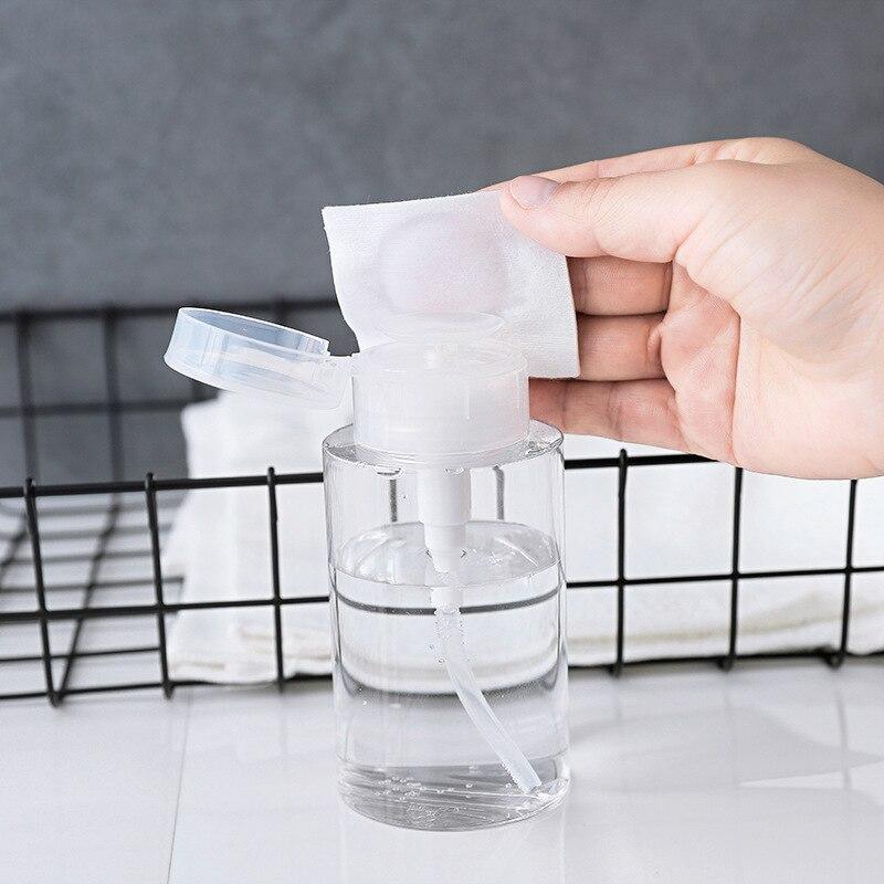 1 Pcs Top Empty Pump Dispenser Liquid UV Gel Polish Nail Art Polish Clean Acetone Bottle Polish Cleanser Remover Bottle