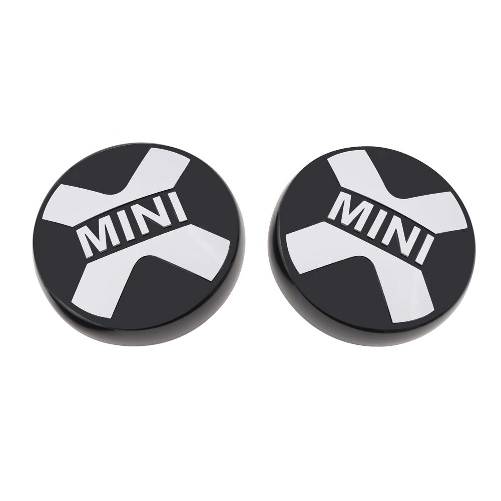 

Rally Auxiliary LED Light Cap Front Bumper Car Accessorries Cover for MINI COOPER black X white Letter