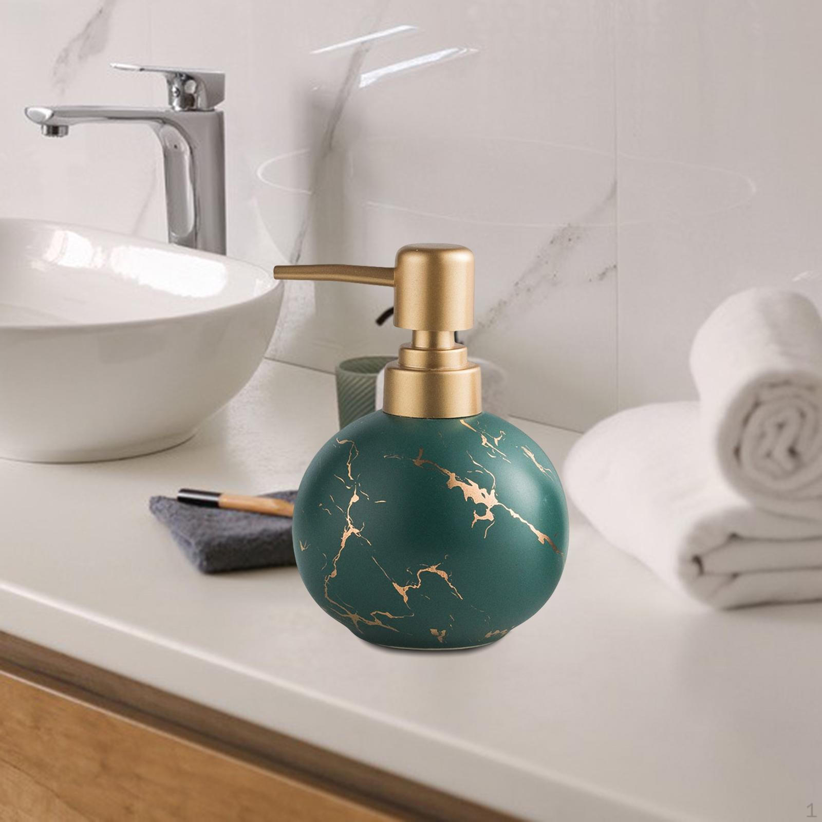 

Керамический дозатор мыла 10 унций многоразовый заправляемый ручной насос бутылка для столешницы кухни