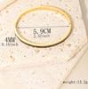 CARLIDANA Luxury Colorful Orange Enamel Bangles Bracelets for Women Party Gift Fashion Bangles Original Stainless Steel Jewelry