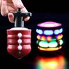 Electric Gyroscope Toy Colorful Lights Music Function Automatic Rotation Gyroscope for Kids Red