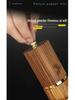 Multifunctional Acacia Wood Pepper Grinder with Ceramic Core and Golden Steel