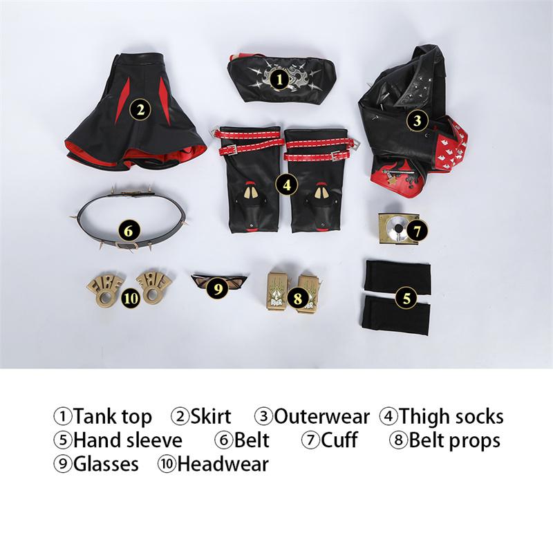 Zenless Zone Zero Burnice White Cosplay Costume The Sons Of Calydon Burnice Punk Uniform Halloween Party Outfit