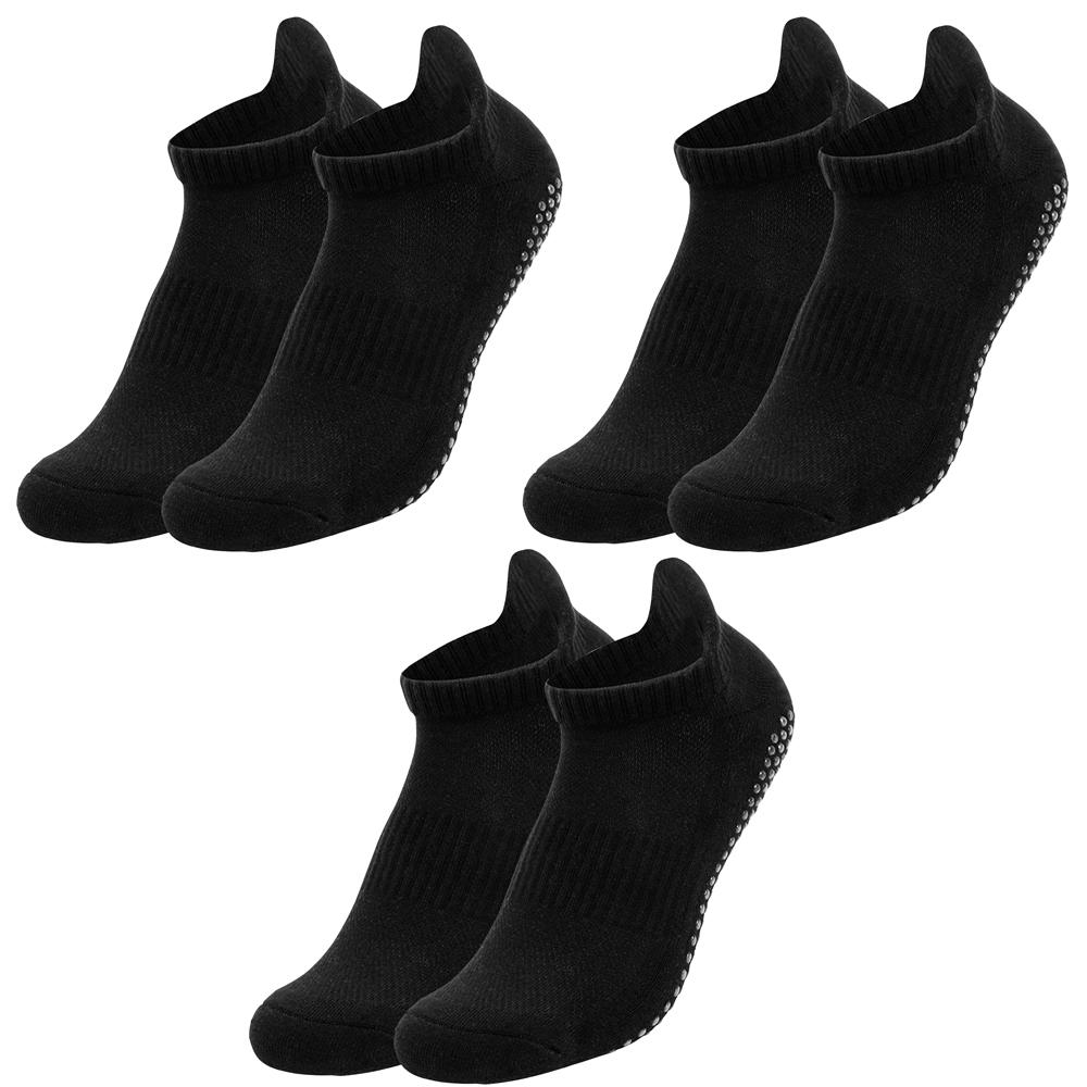 3 Pairs Elasticity Non Slip Socks,Cotton,Breathable,Sport ,Men Women Trampoline,Early Education,Yoga, Running, Plus Size EU35-50