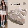 Pearl Shoelaces Casual Sports Mesh Shoes Girl Invisible Height Increasing Shoes
