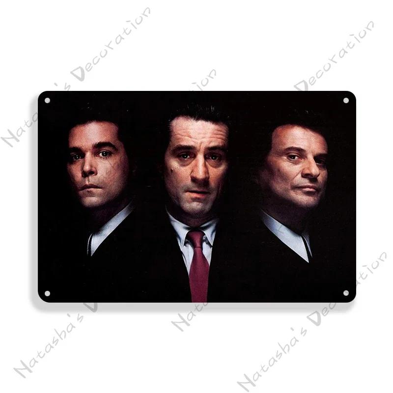 1990 American Movie Goodfellas Metal Tin Sign Vintage Metal Poster Home Bar Metal Signs Garage Metal Plate Retro Wall Decor
