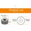 Flat Gear 1M-110/115/116/120/125/130/140/150T SC45# Carbon Steel Soft Teeth Surface Gear Wheel For Transmission Parts