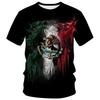 Mexicano Mexican 3D Printed T-Shirts Short-Sleeved Summer For Men Casual Fashion Male Streetwear Loose Breathable Top Tees Shirt