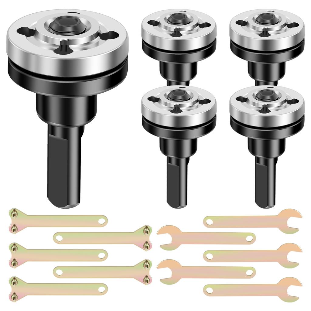 Drill Adapter Universal Drill Adapter with Flange Nut PartsKit, for Cutting Disc Polishing Wheel Metals Handle Holder Adapter