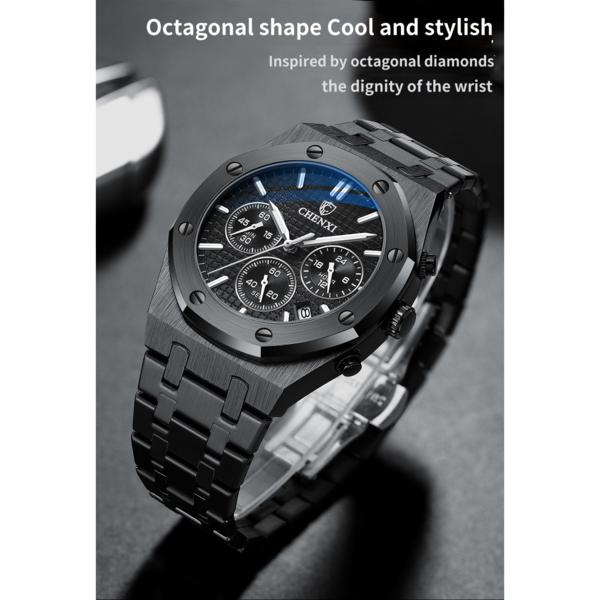 Cogot Men's Watch Brand Steel Band Luminous Quartz Men's Watch Men's Top Quality WatchR-89,Korean Popular Watches