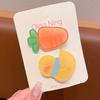 2Pcs Cute New Cherry Acrylic Cartoon Duck New Headwea Hair Clip Baby Girls Headwear Kids Hair Accessories