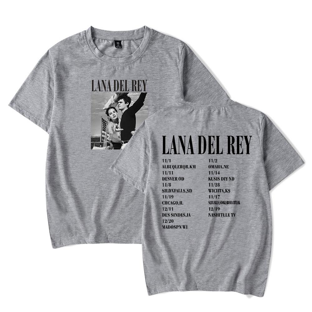 Lana Del Rey Album Tour Tshirts Singer Logo Merch Women Unisex Fashion Casual Short Sleeve Tee