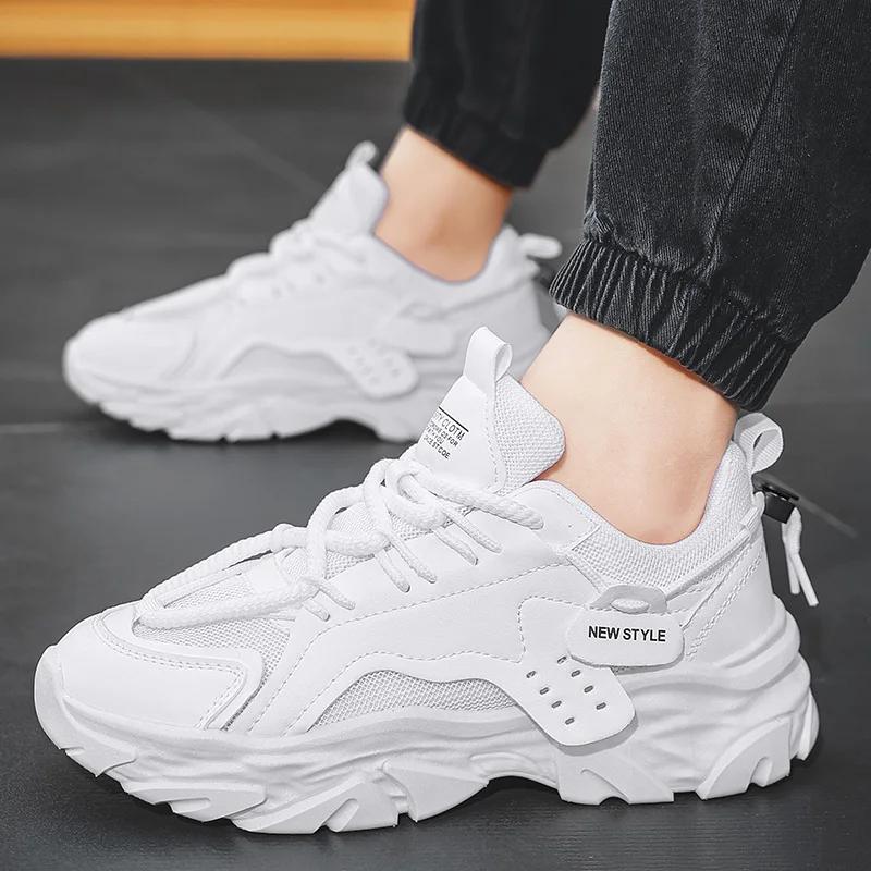 New Men's Luxury Platform Sneakers Fashion Men Running Shoes Increased Breathability Man Shoes Lace Up Zapatillas De Hombre